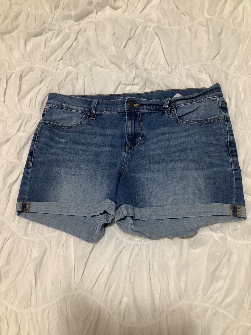 Medium Wash Jean Shorts